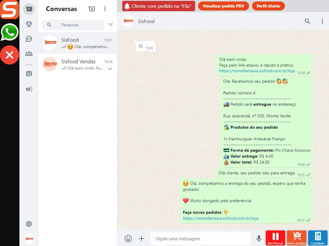 Robô de WhatsApp com inteligência artificial